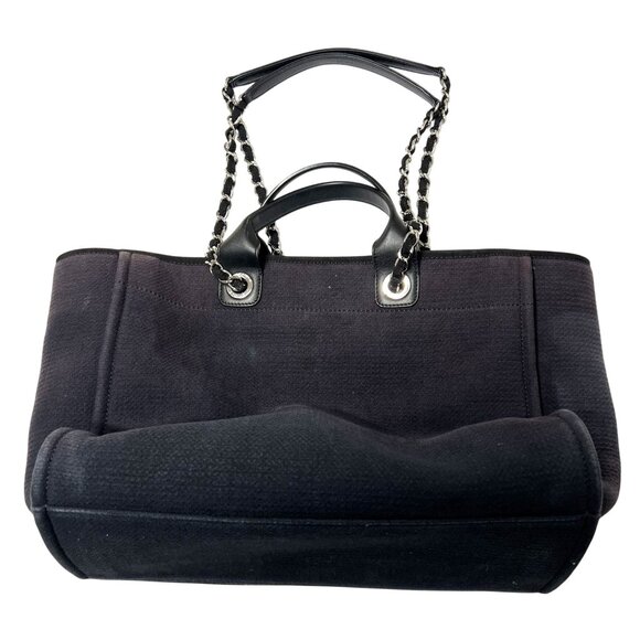 Chanel Deauville Medium Tote Bag in Navy - Picture 2 of 6